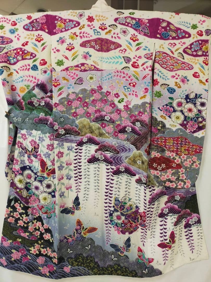 WA-Modern】正絹 辻ヶ花絞り 振袖7点フルセット