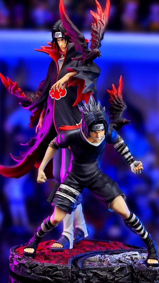 ナルト うちはイタチ サスケ ガレージキット 塗装済み完成品