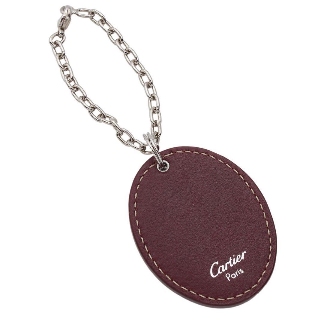 H2874 未使用 カルティエ 2C レザー キーホルダー - メルカリ