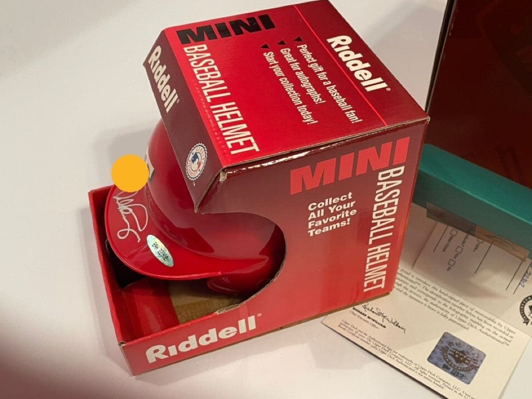 アレックス ロドリゲス 直筆サイン入りミニ・ヘルメット UDA証明書103