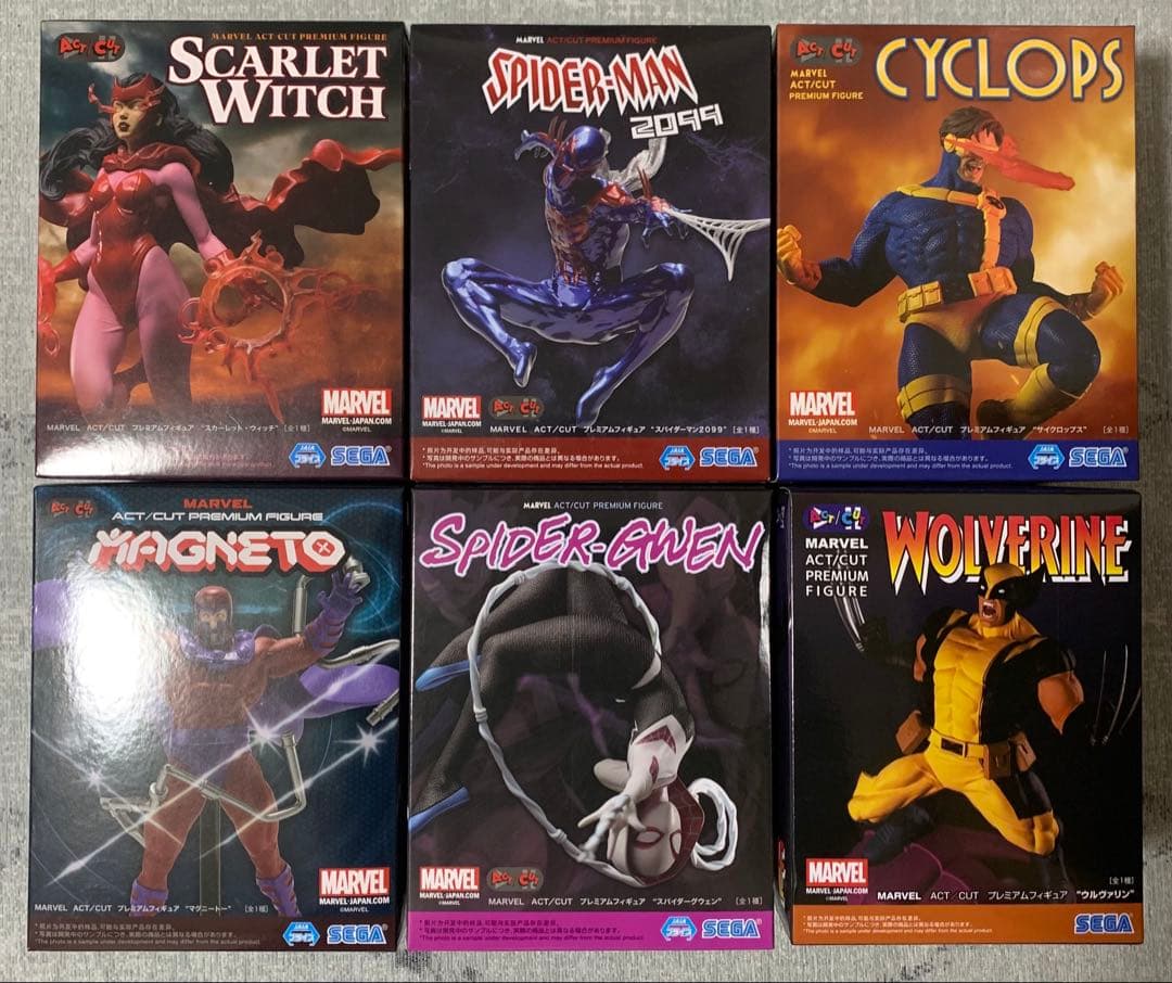 marvel フィギュア ACT/CUT 6点セット まとめ売り - メルカリ
