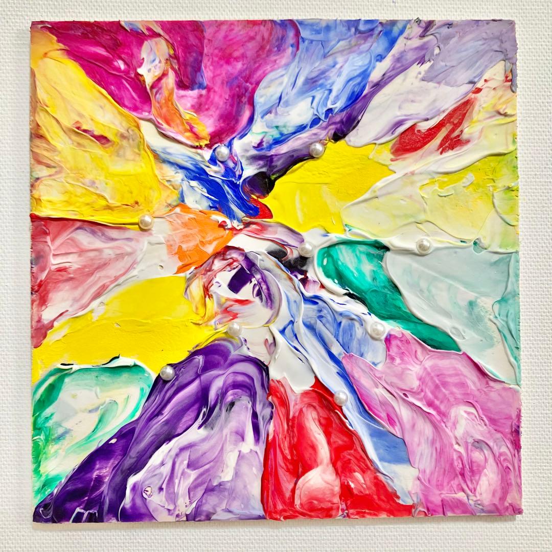colorful＊テクスチャーアート 絵画 原画 抽象画 現代アート カラフル