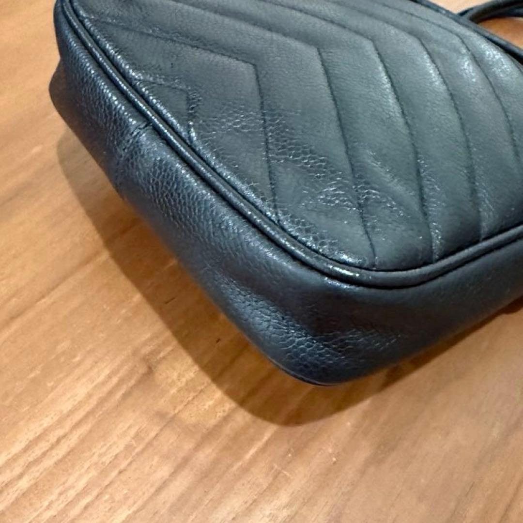 セール】シャネル キャビアスキン シェブロン ショルダーバッグ