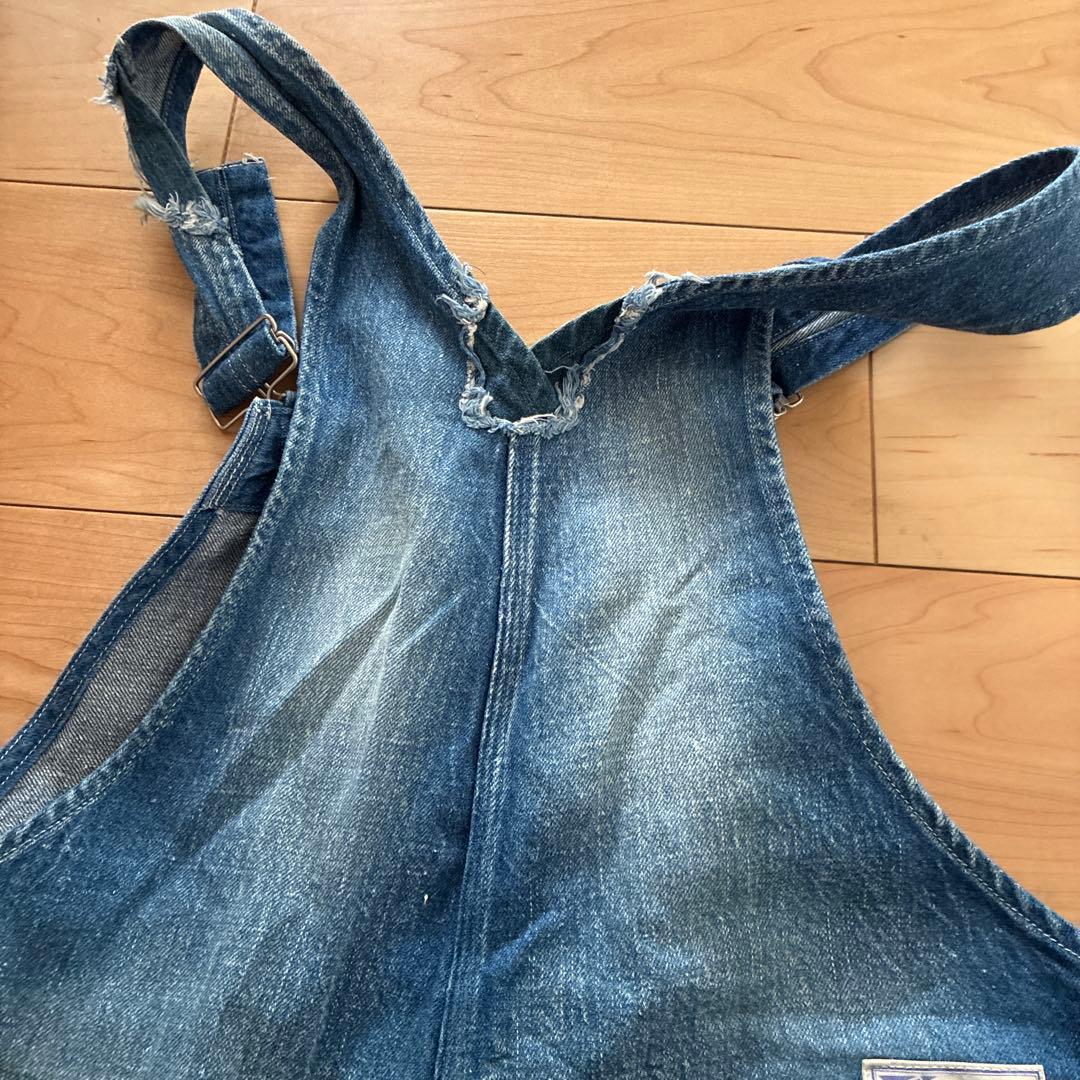 ユニオンサプライ/ブルー ダメージ加工オーバーオール 東洋 - メルカリ