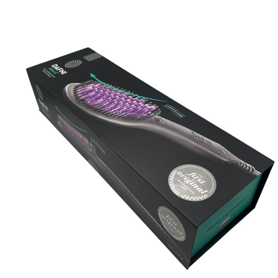 新品YA-MAN DAFNI BLACK ストレートヒートブラシ ヘアブラシ YA‐MAN（ヤーマン） スタイリングヒートブラシ DAFNI nano ダフニナノ