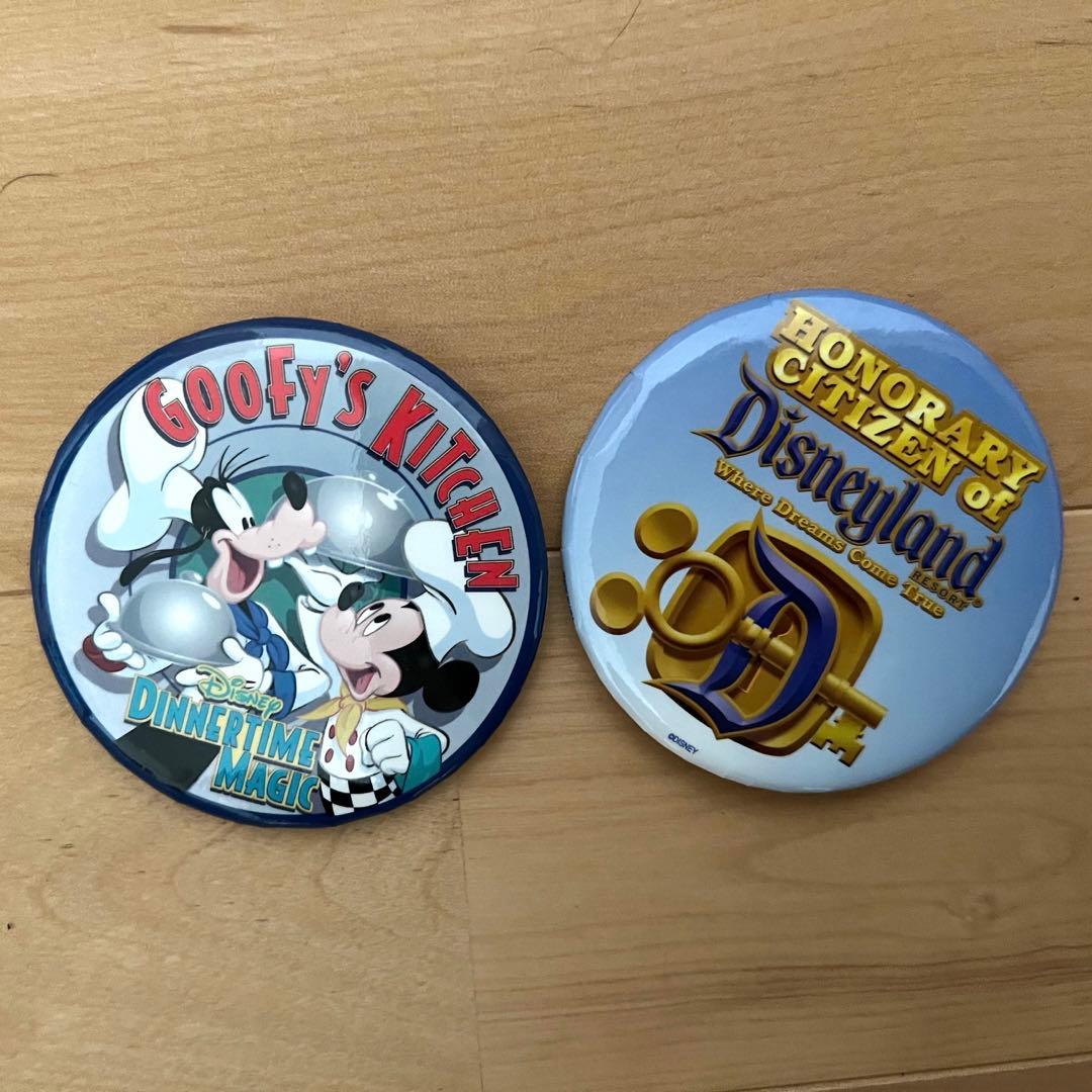 海外ディズニー 缶バッジ アナハイムディズニー - メルカリ