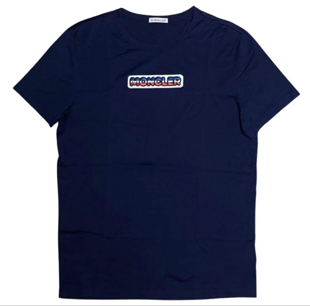 MONCLER ネイビー Tシャツ - メルカリ