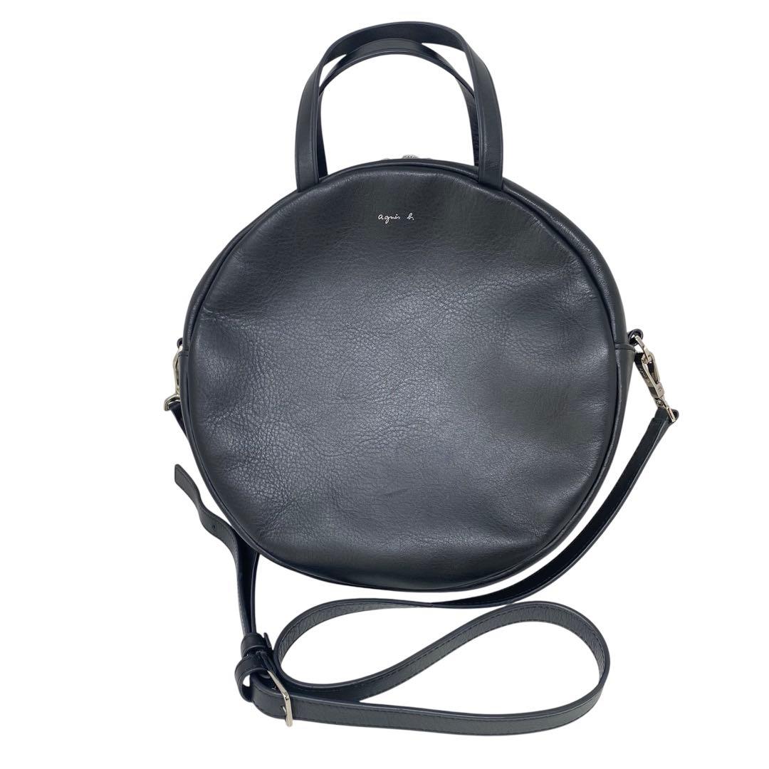 agnes b. marion 2wayサークルバッグ アニエスベー ブラック - メルカリ