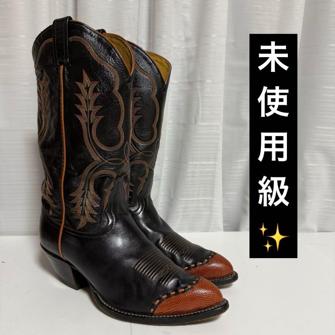 ⭐️未使用級⭐️ トニーラマ ウエスタンブーツ 刺繍 レザー リザード