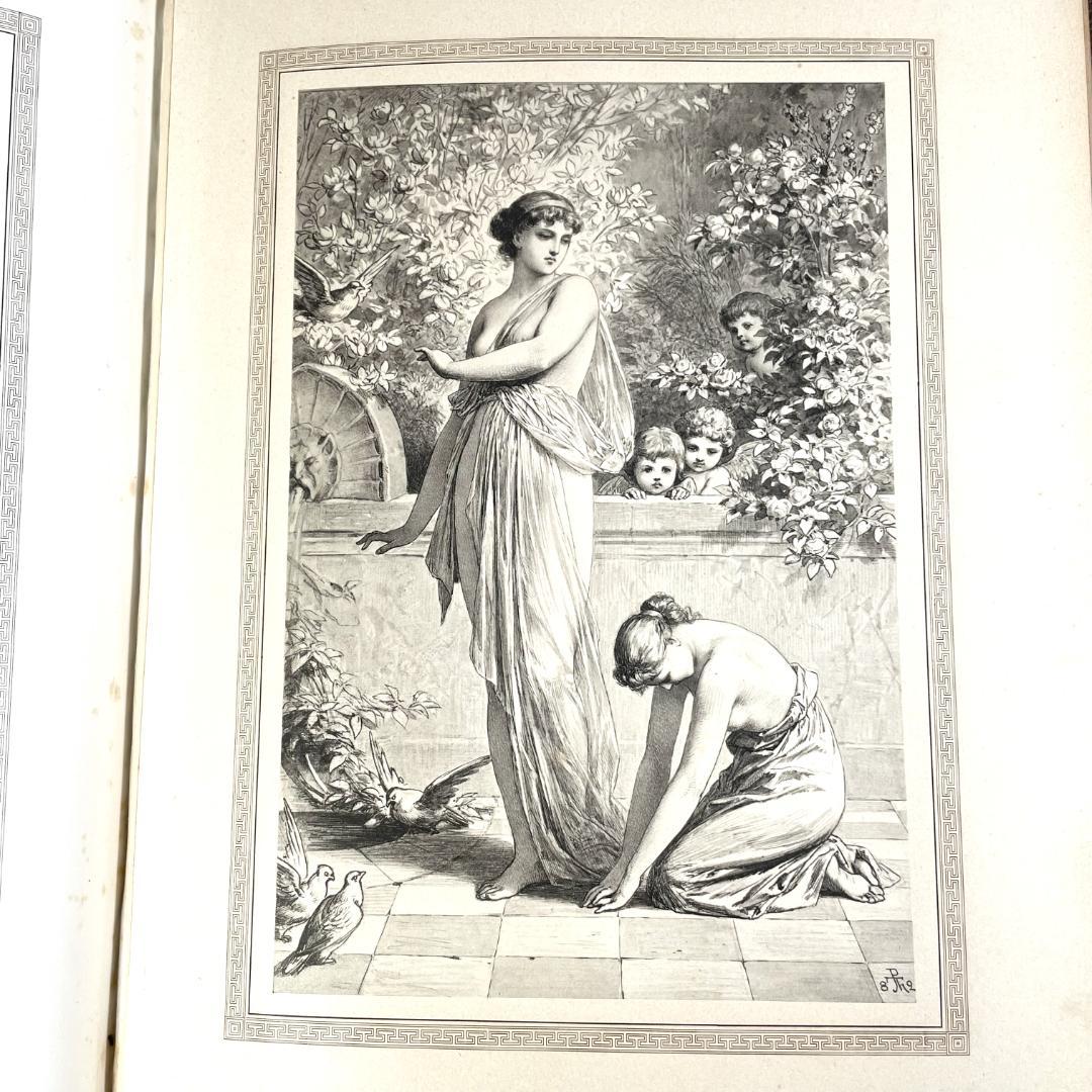 アモルとプシュケ」ポール・トゥマン挿絵 別刷りイラスト9点に加え