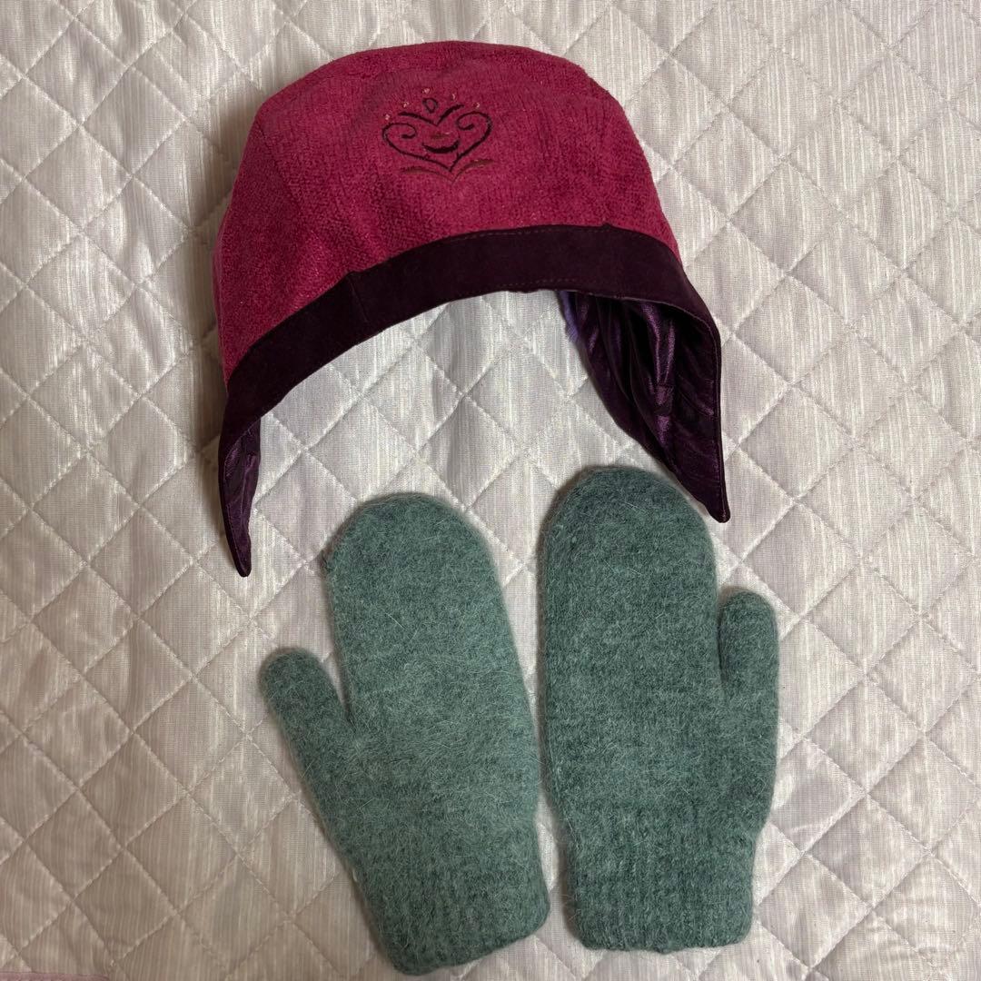 シークレットハニー ディズニー アナ雪 雪山 ドレス＆ケープ帽子手袋