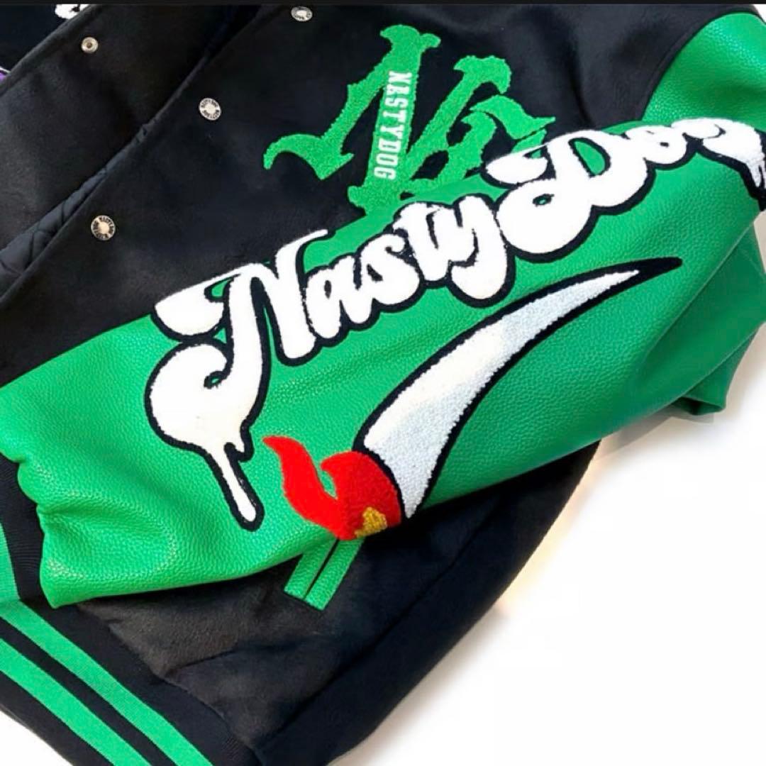 Nasty Dog ナスティードッグ スタジャン 黒/緑 - メルカリ