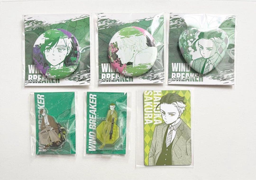 WIND BREAKER ウィンブレ 桜遥 くじメイト 缶バッジ アクスタ