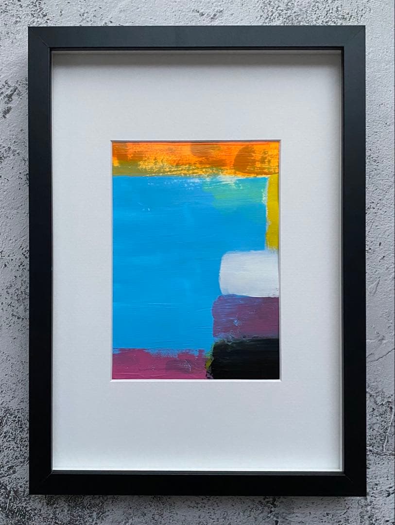 原画/抽象画/モダンアート/現代アート/インテリア/アクリル画 DUSK 海