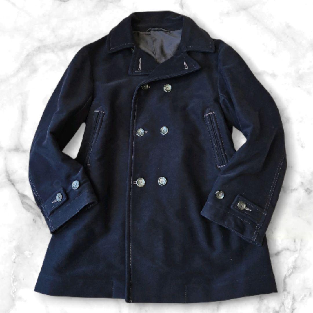 【定価93500円】現行☆45R コットンフランネルのPジャケットコート L Purple&Yellow（パープルアンドイエロー） コート ジャケット フリース