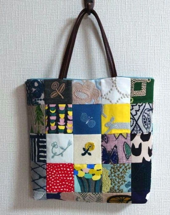 ミナペルホネン パッチワーク マチあり トートバッグ - メルカリ