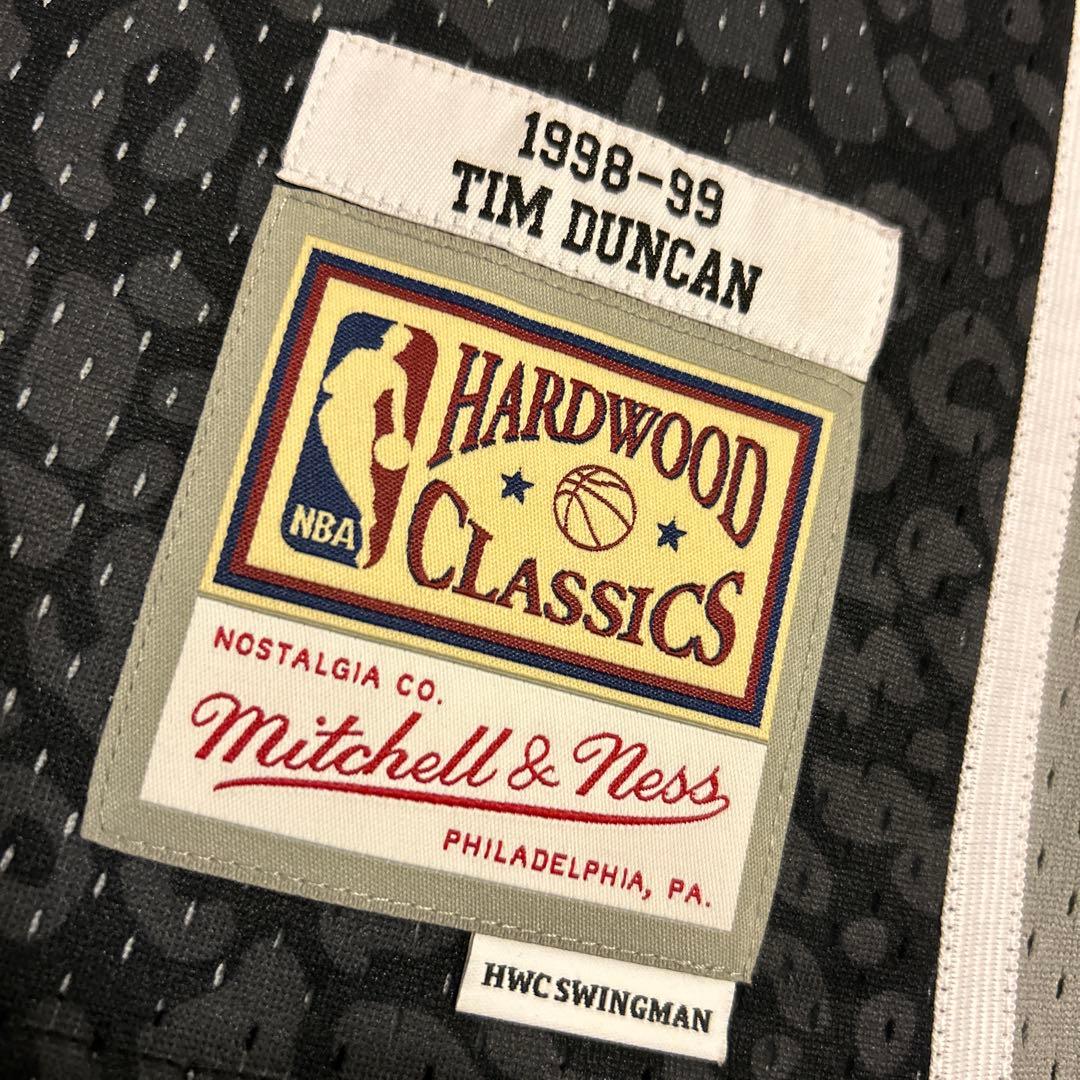 ミッチェルアンドネス バスケユニフォーム NBA spurs ダンカン 豹柄