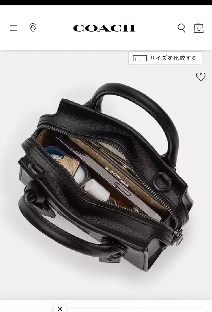 COACH アンドレア ミニ キャリーオール CO974 SV/HA ホワイト - メルカリ