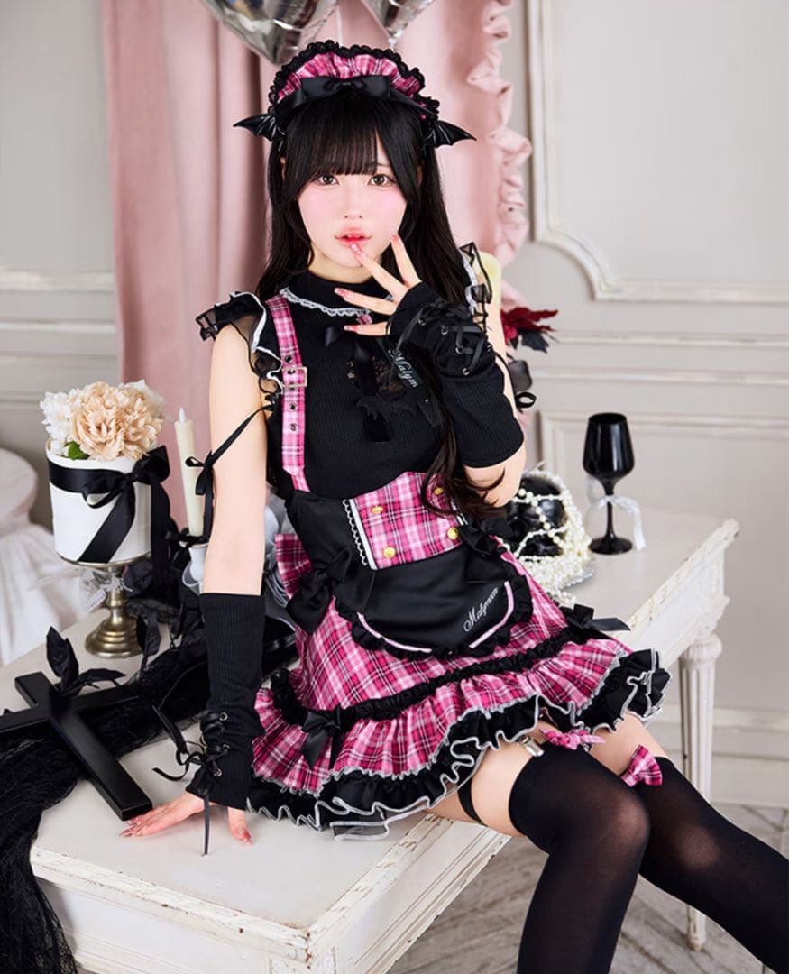 Marrymoon ガーリーロックサキュバスメイド ピンク - メルカリ