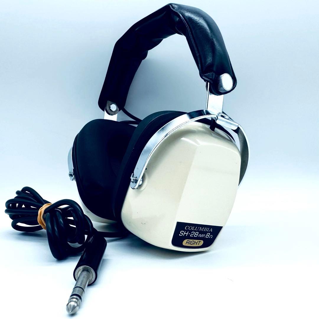 希少 COLUMBIA SH-28 有線 ヘッドホン ビーテージ 昭和レトロ - メルカリ