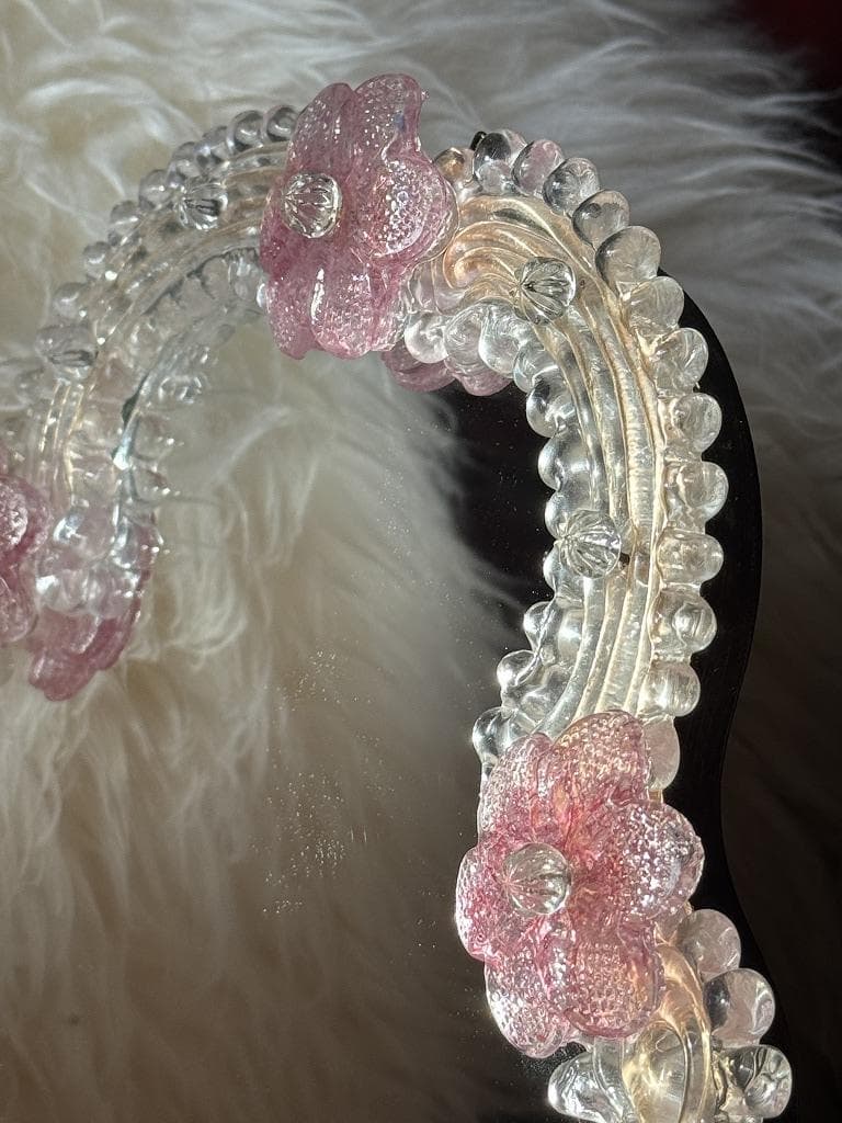 ムラーノガラス ＜B＞ 壁掛け・スタンドミラー ベネチアンガラス イタリア