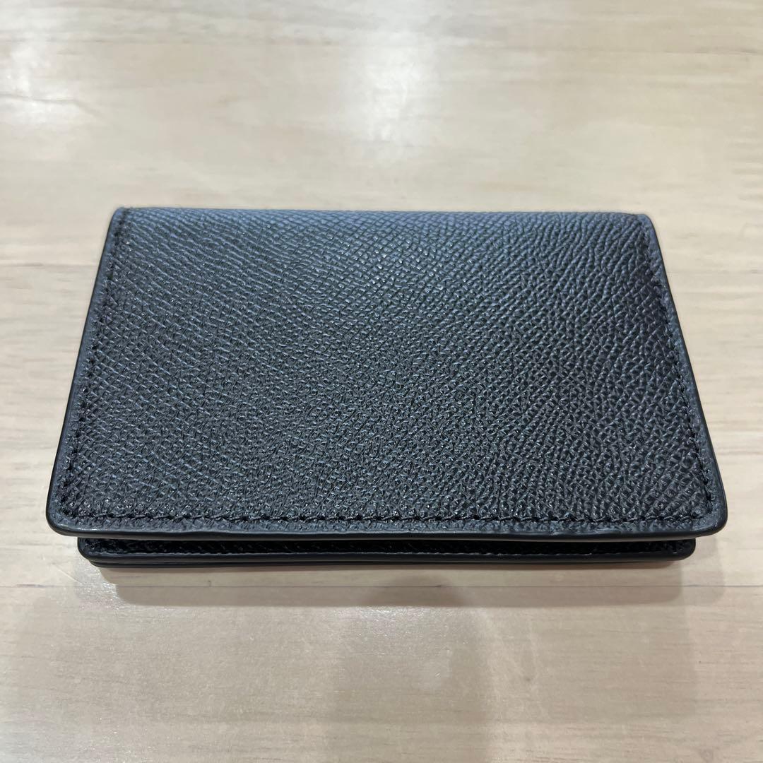 未使用】コーチ COACH 名刺入れ カードケース レザー ブラック 黒