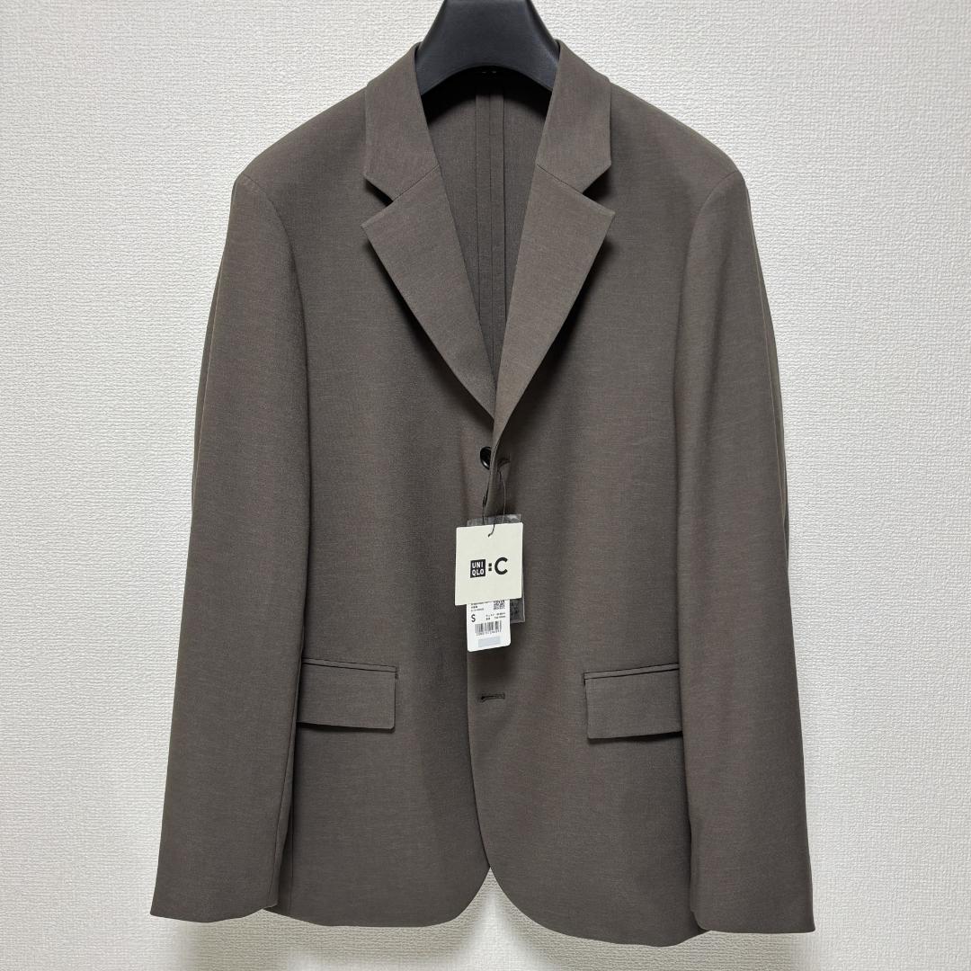 新品 UNIQLO C 感動ジャケット ダークブラウン S ユニクロ - メルカリ