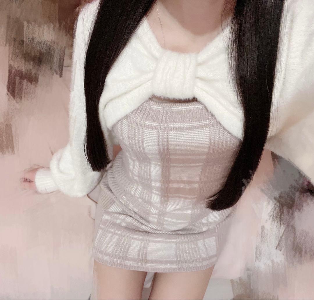 lip service ♡ リボンフェザーアンサンブルニットワンピース - メルカリ