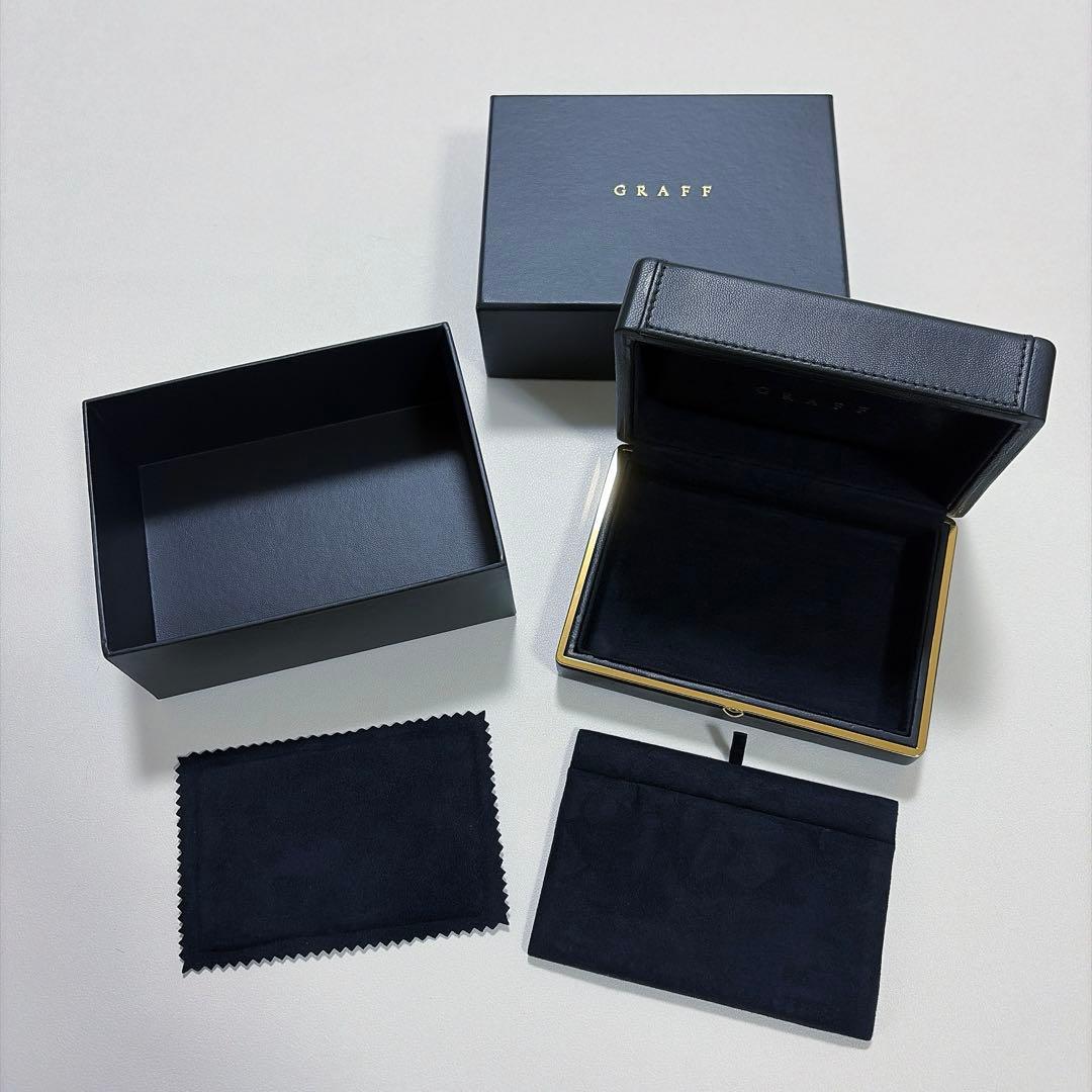 美品　グラフ　ネックレス　ケース　空箱　レザーケース Graff グラフ ネックレスケース ジュエリーケース 空箱 内箱のみ