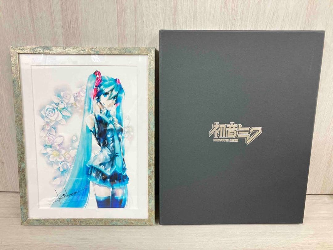 初音ミク KEI直筆サイン 複製原画 Happyくじ Wチャレンジ賞 - メルカリ