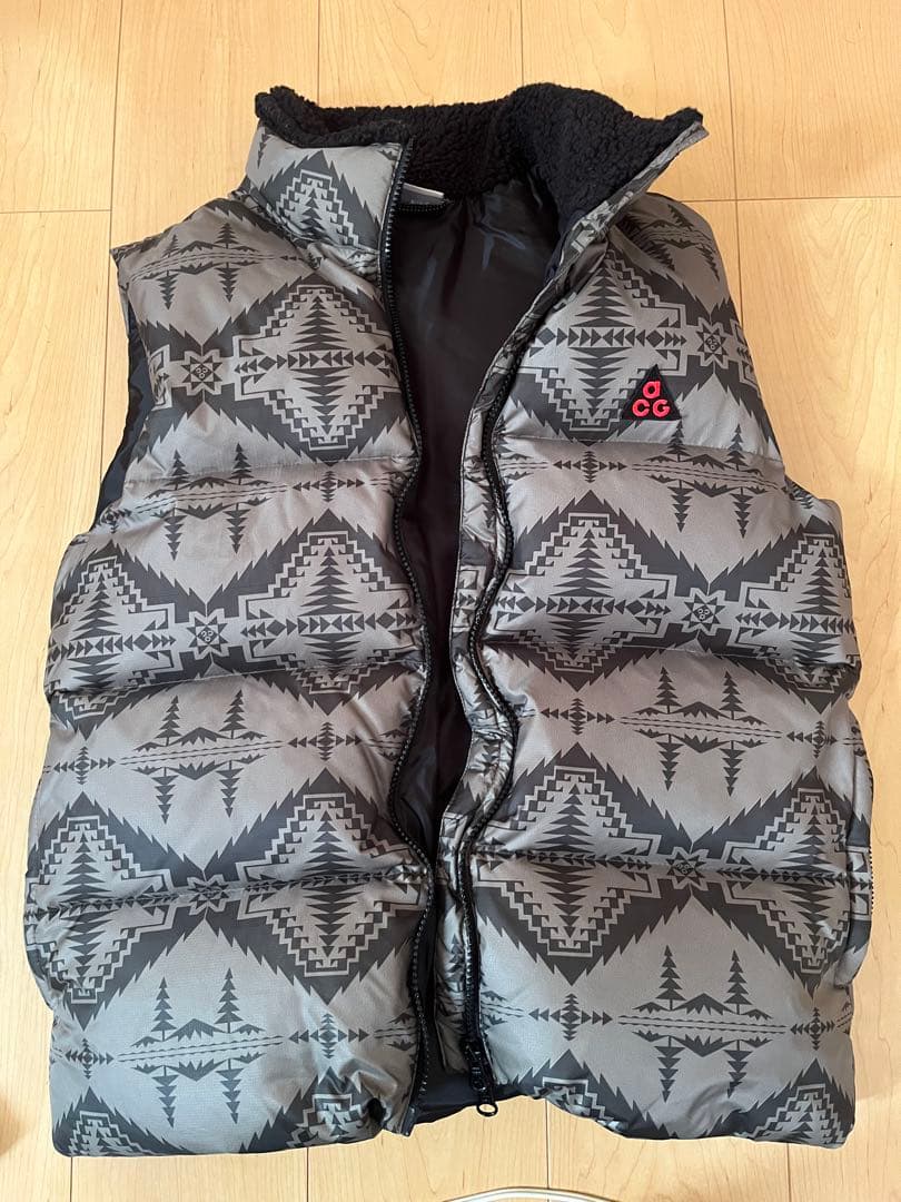 最終値下げ NIKE acg ダウンベスト ペンドルトン - メルカリ