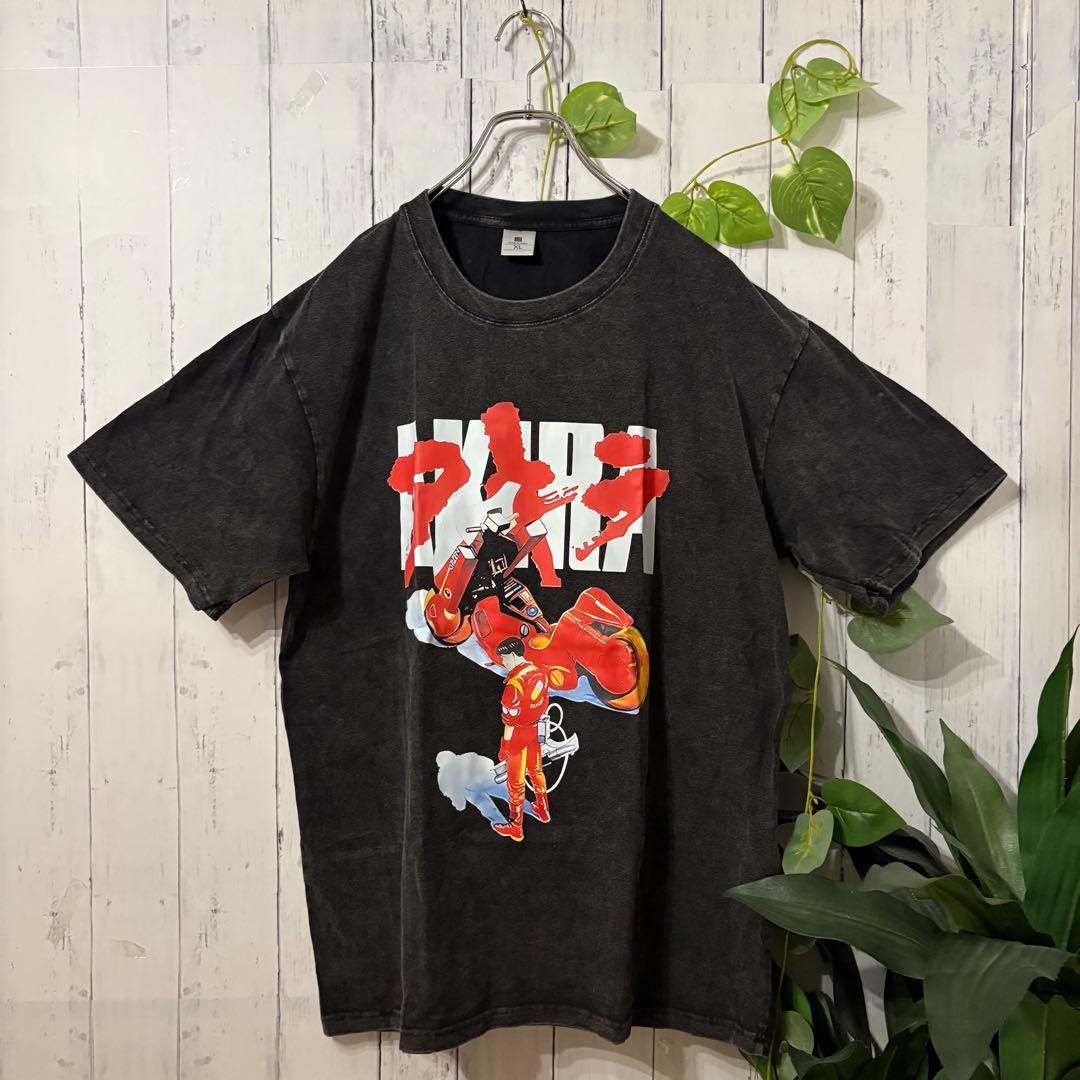漫画】 AKIRA アキラ 黒 Tシャツ 大友克洋 金田 ヴィンテージ XL