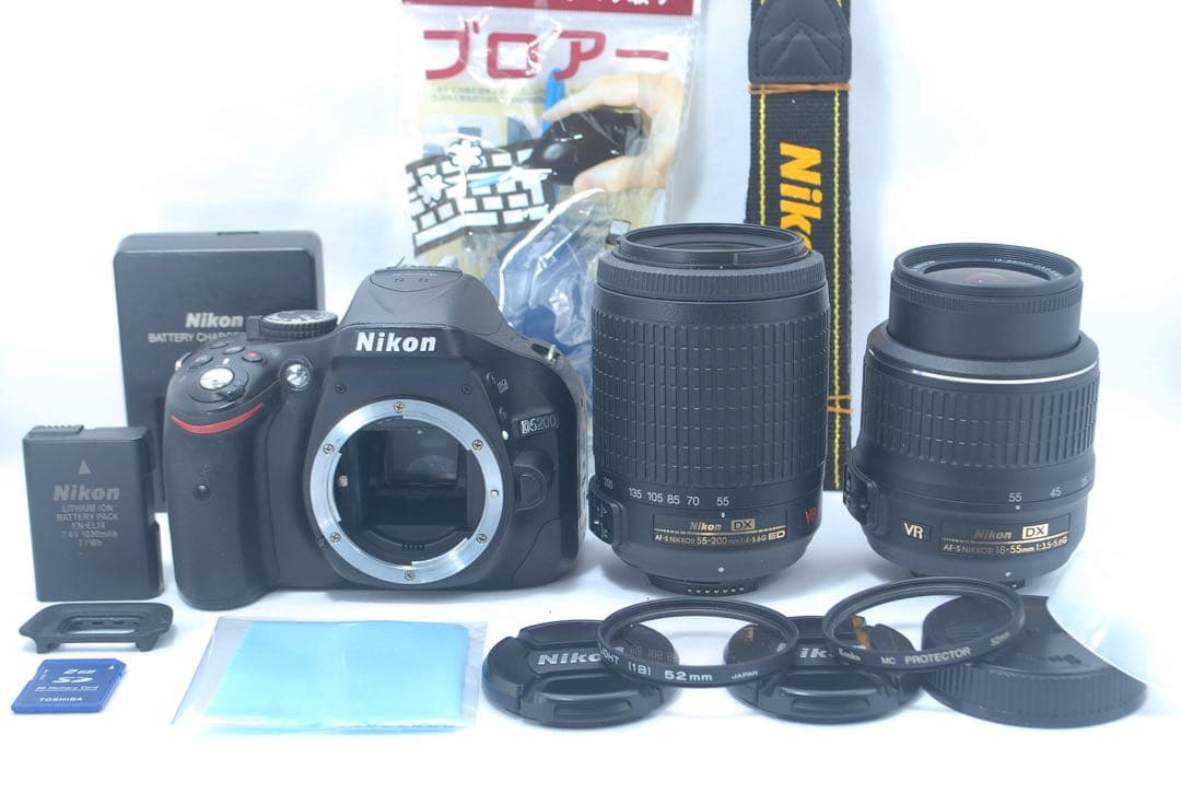 初心者おすすめ♥️Nikon D5200♥️スマホ転送 一眼レフカメラ 望遠