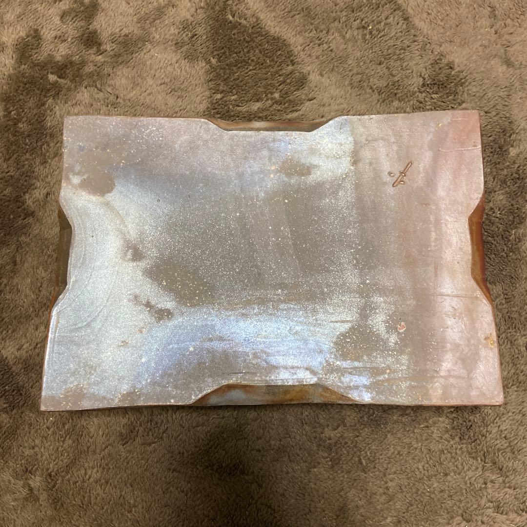 備前焼 大型 水盤 花器 角鉢 華道 生花 34.5センチ - メルカリ