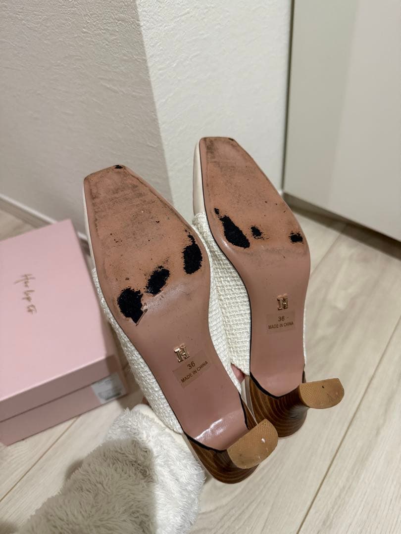 Herlipto Mademoiselle Mulesミュール 36 - メルカリ