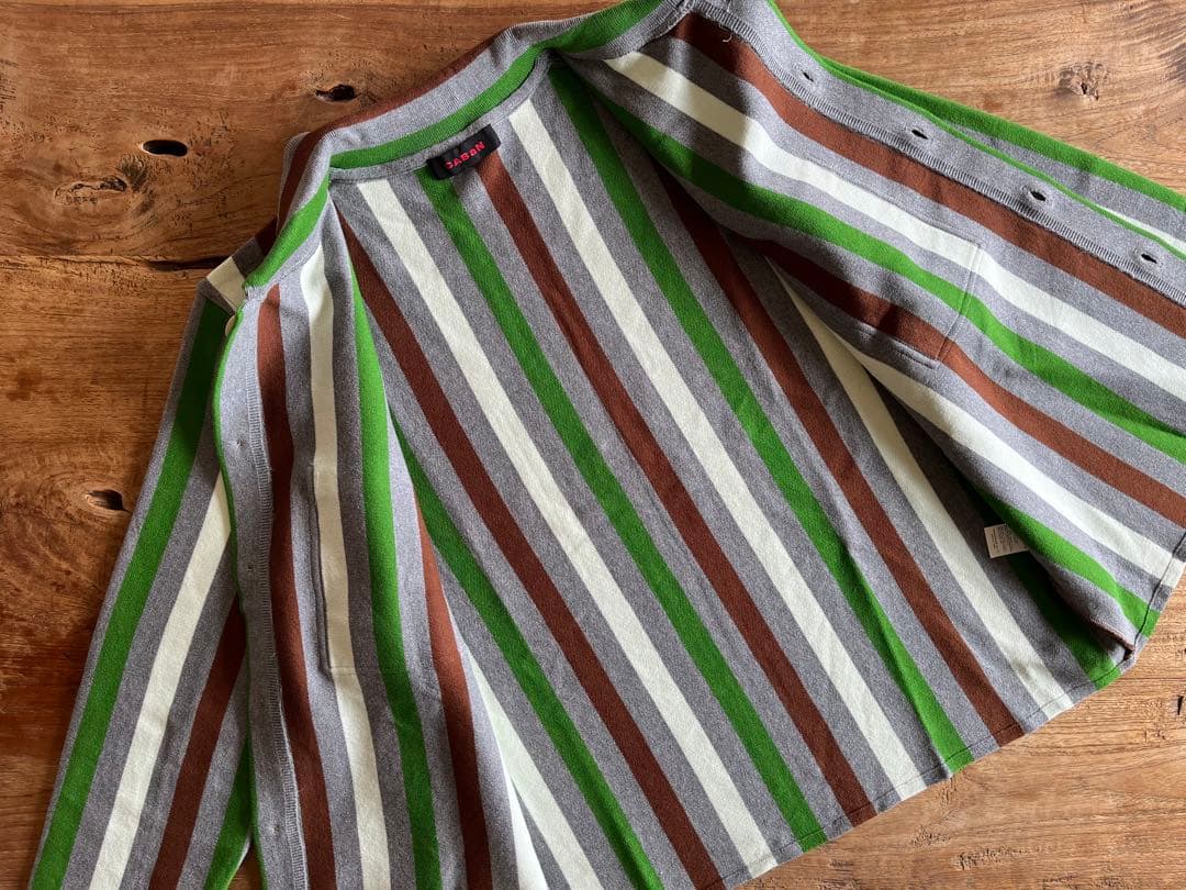 CABaN キャバン マルチストライプカーディガン 【49,】 M B