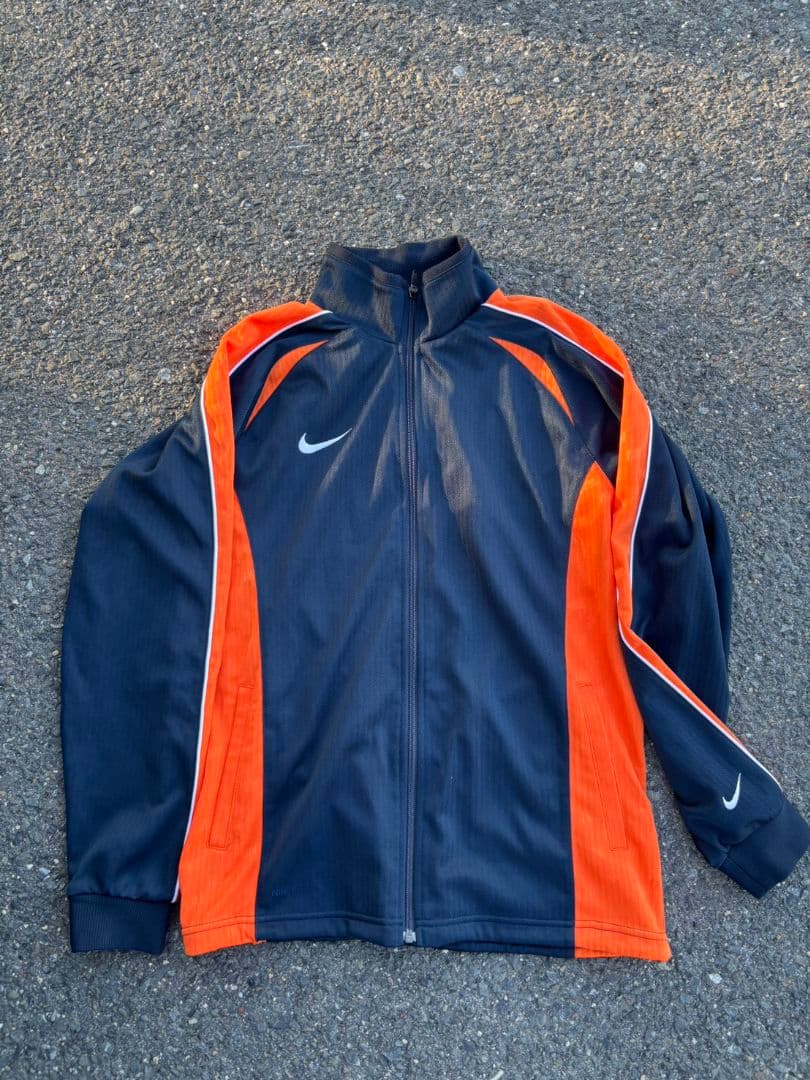 Y2K 00s NIKE トラックジャケット 刺繍ロゴ スウッシュ サイズ M