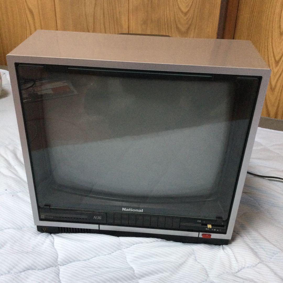 昭和レトロ ナショナル ブラウン管テレビ 14型 TH14-N36 - メルカリ
