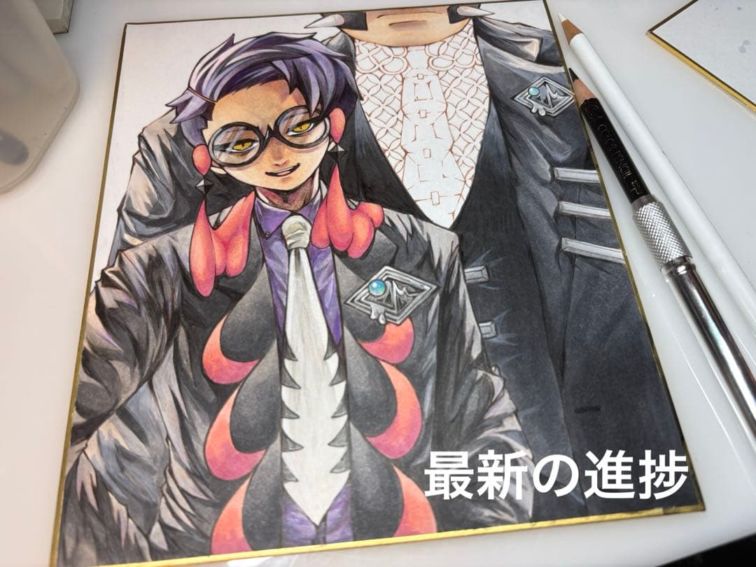 手描きイラスト】カラスバ / ポケモンZA【ファンアート】 - メルカリ