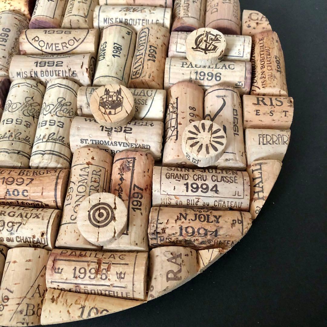 ヴィンテージワインコルク コルクアート エレキギター ハンドメイド