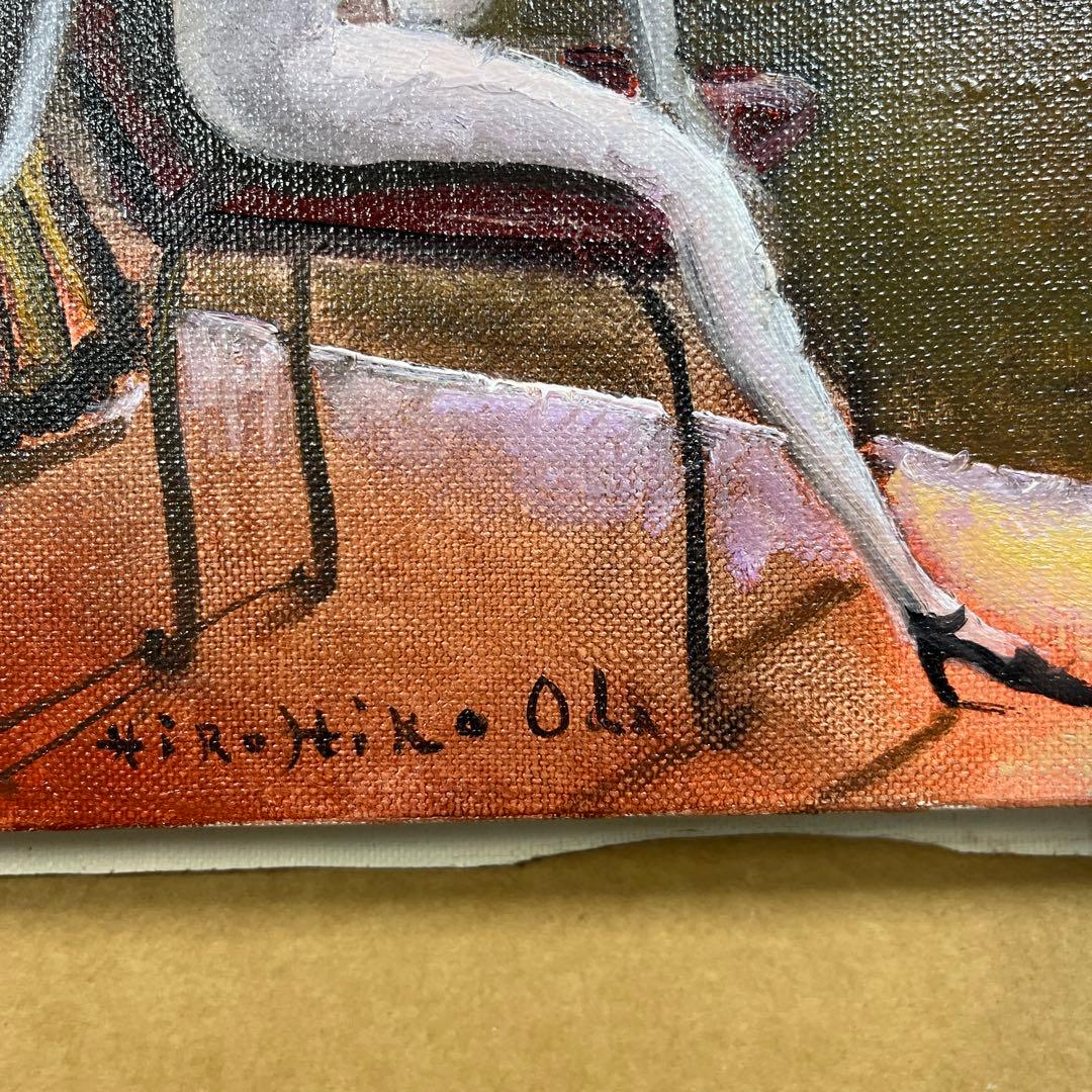 ⭕️油絵 二科会員 織田広比古 画題[月とバラ] F3号 東京