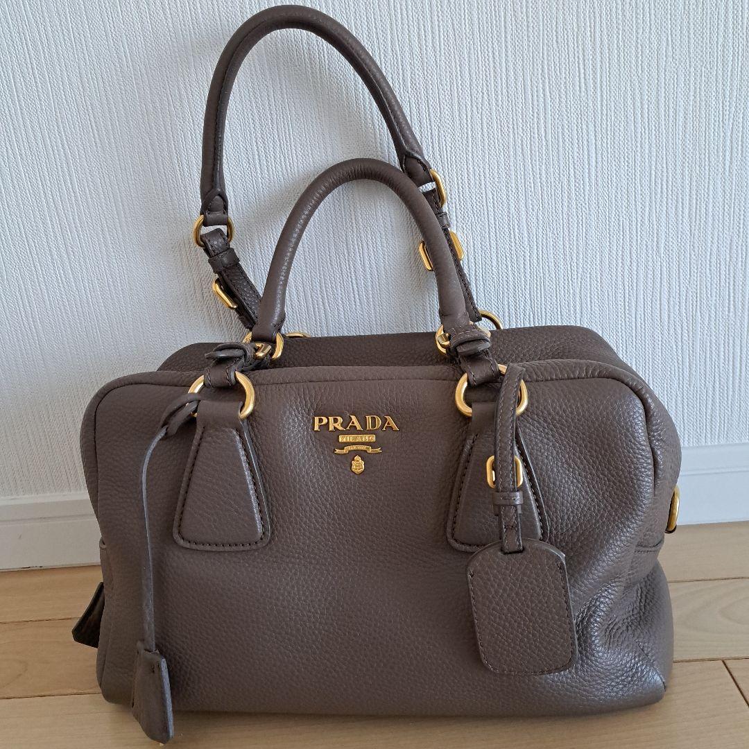 PRADA ミニボストンバッグ B3091M - メルカリ