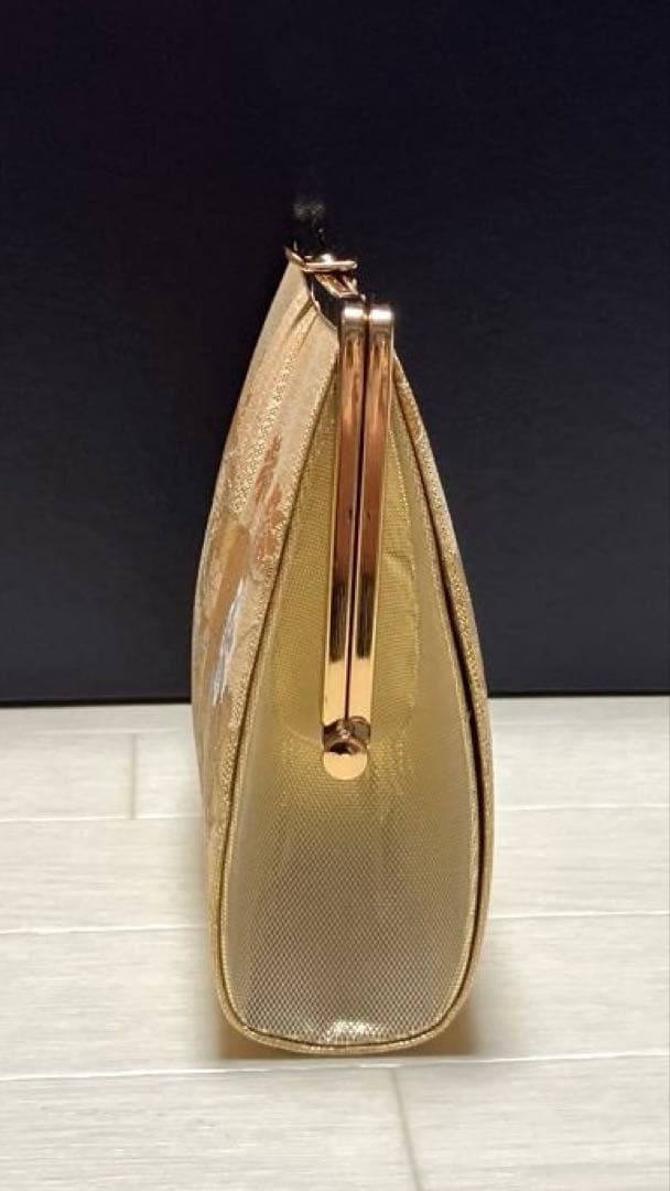 《未使用》佐賀錦　草履バッグセット　礼装　ゴールド