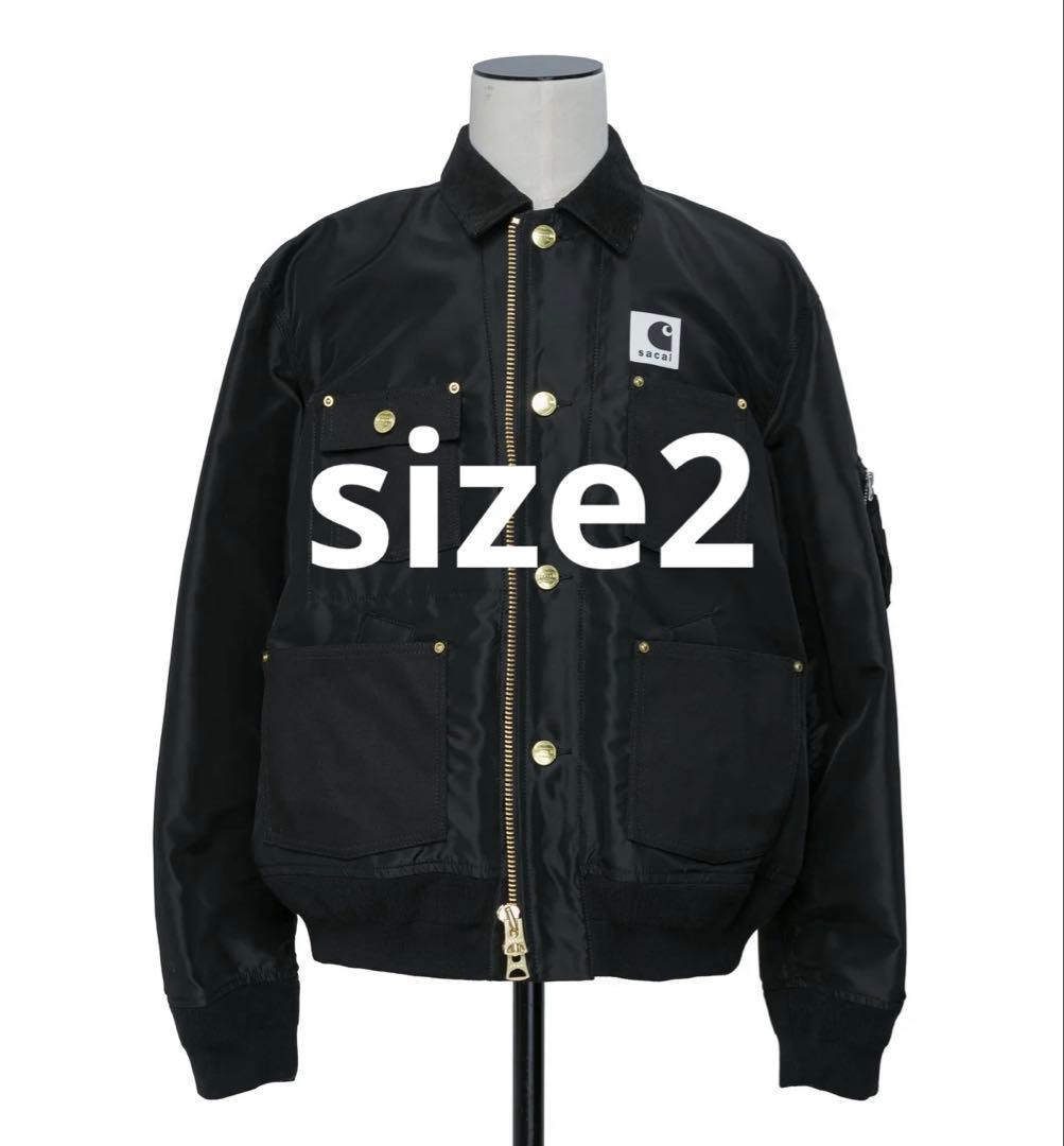 sacai x Carhartt WIP Nylon Twill 黒 サイズ 2 - メルカリ