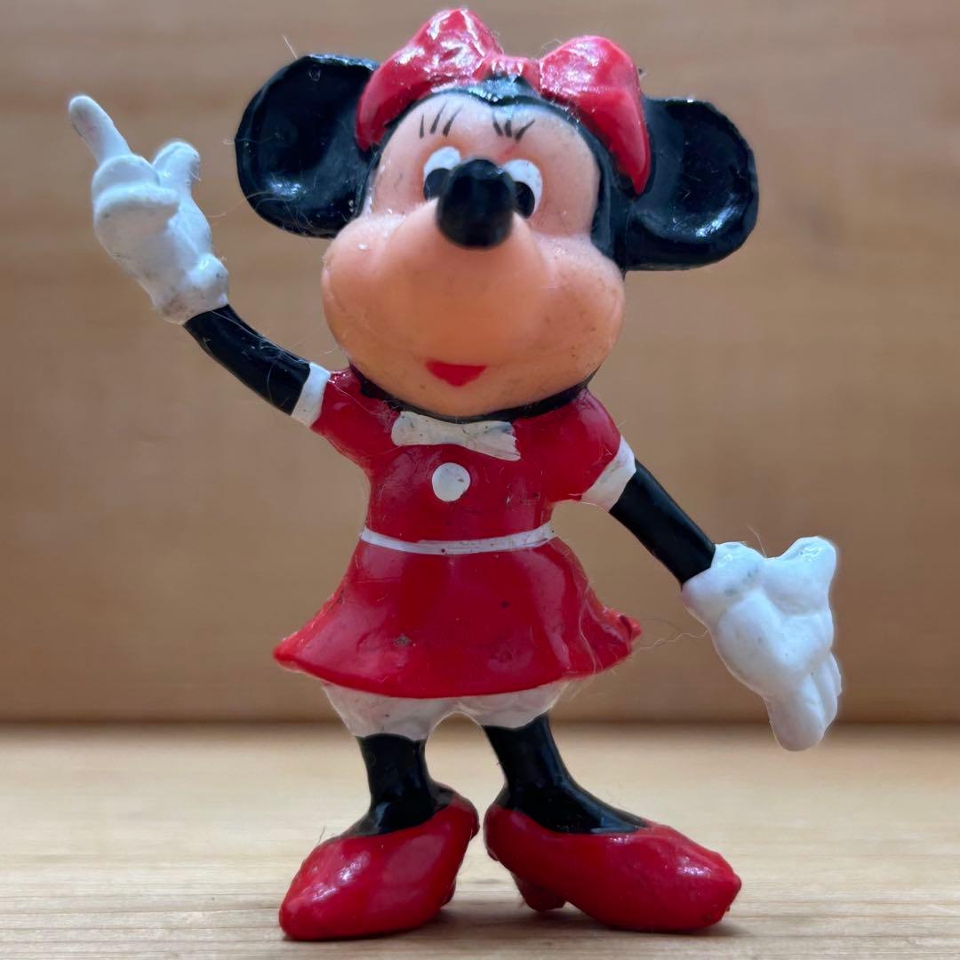 レトロな楽しいお顔 ミニーちゃん ビンテージ pvcフィギュア 貴重レア