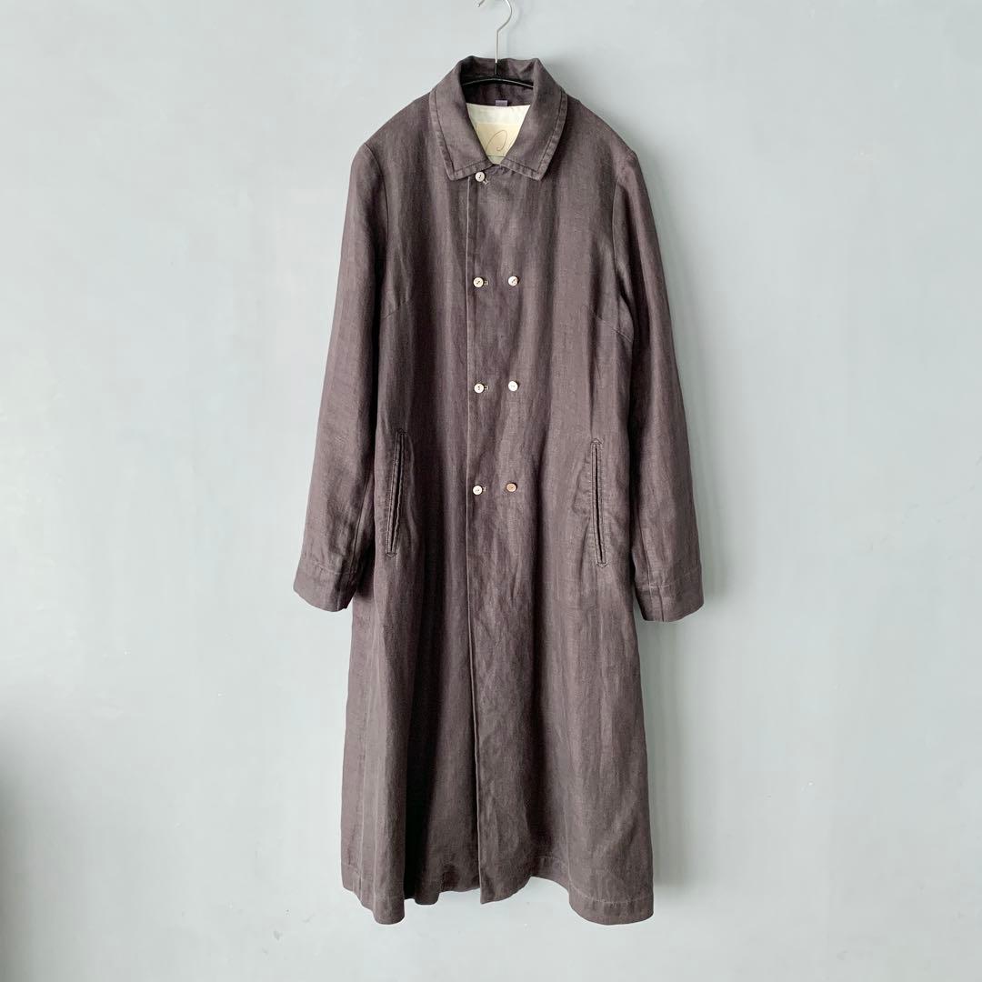 Pal'las Palace リネン ダブルフロント コート パラスパレス - メルカリ