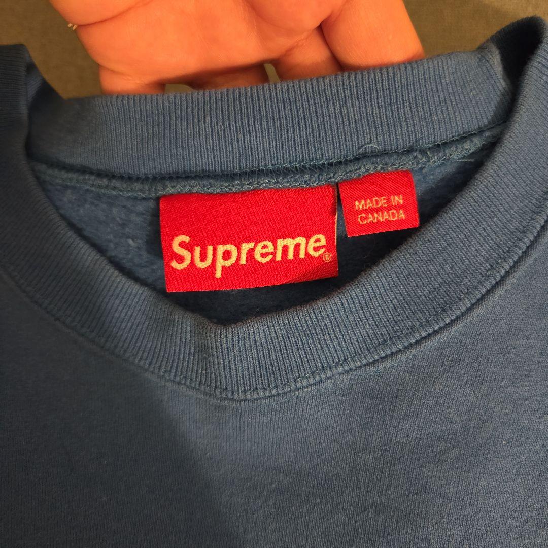 Supreme 青 22AW/BOX LOGO CREWNECK/トレーナーL - メルカリ