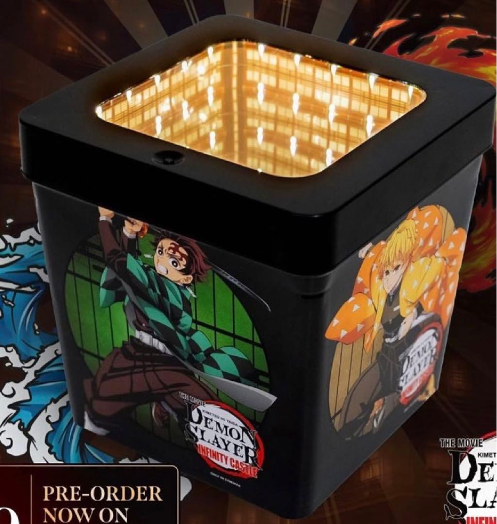 鬼滅の刃 無限城編 海外限定 光るポップコーンボックス缶 - メルカリ