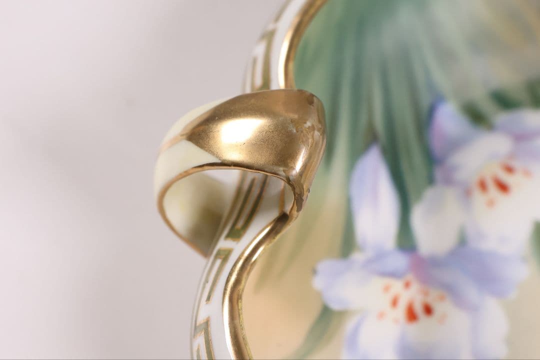 CM307】オールドノリタケ 草花 三耳 皿 鉢 幅18.3cm 金彩 水仙 - メルカリ