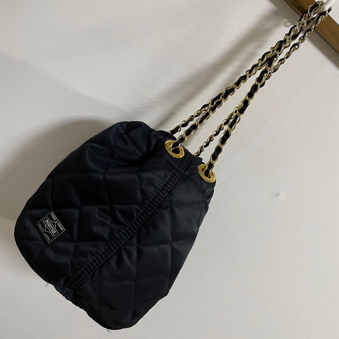 PORTER 吉田カバン NEXUSVII キルティング巾着バッグ チェーン - メルカリ